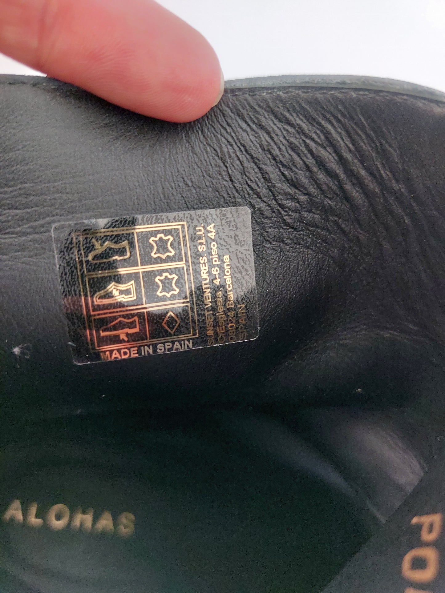 Alohas ankle boots leather size 39