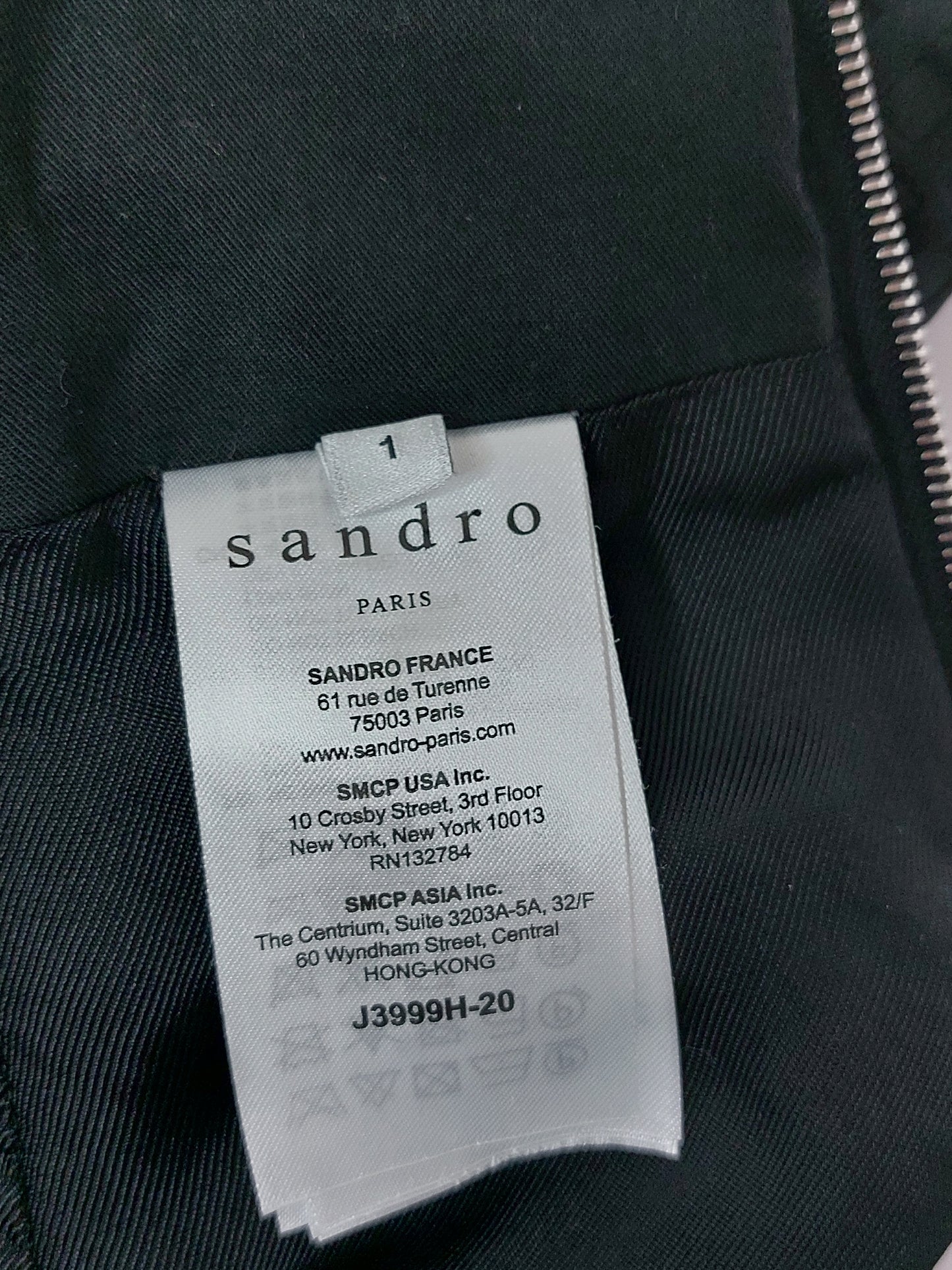 Sandro ruffle miniskirt textured size 1 (xs, 34)