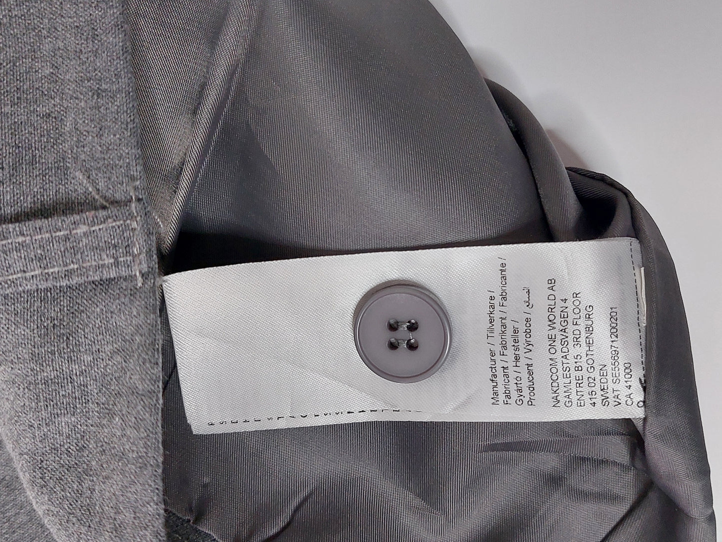 Josefine HJ x NA-KD grey miniskirt size 40