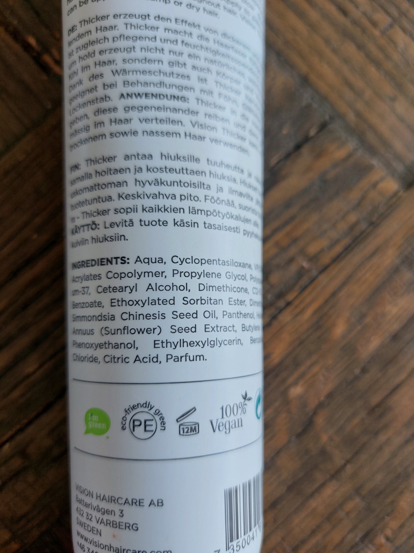 Vision Haircare Thicker