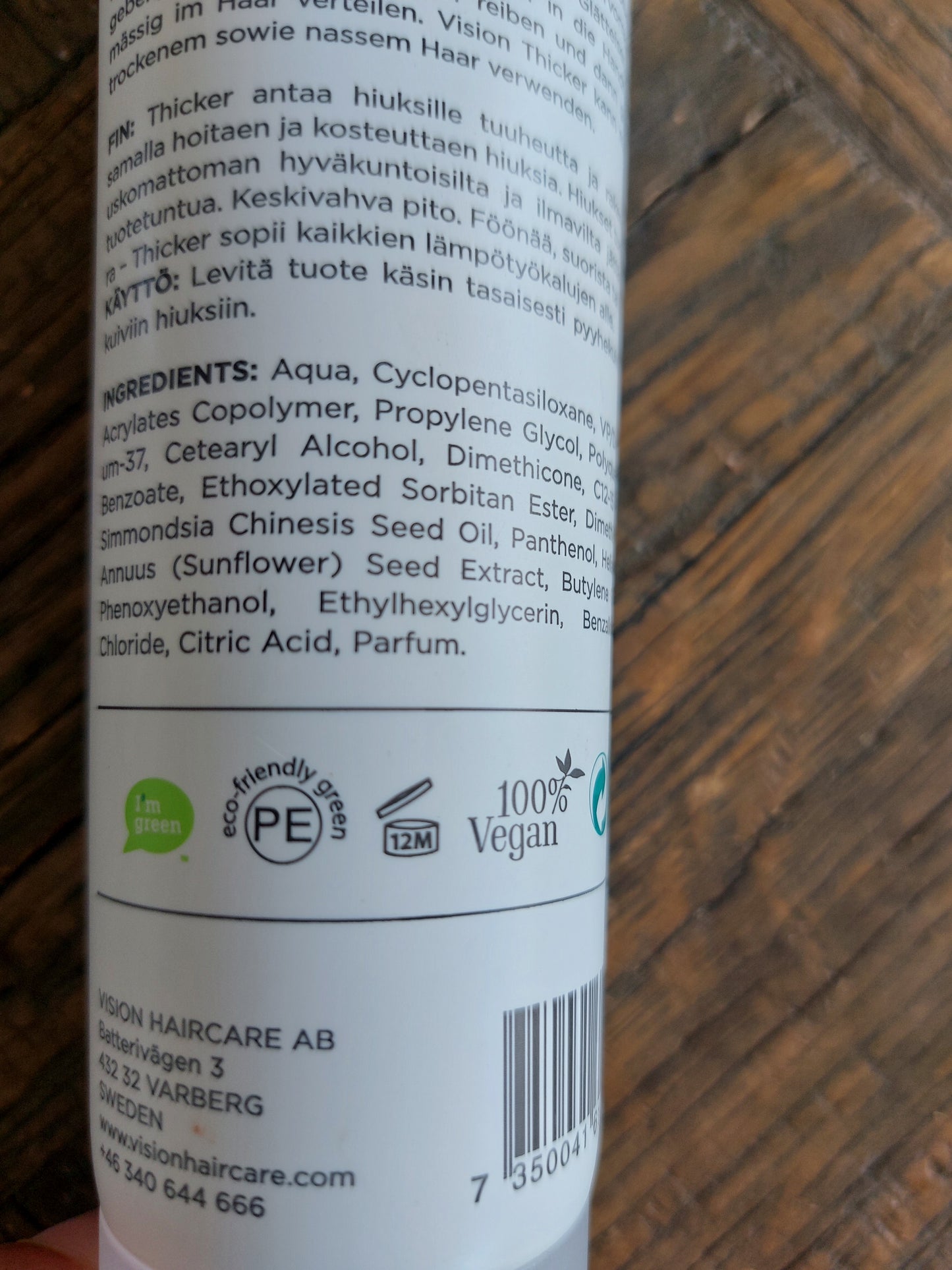 Vision Haircare Thicker