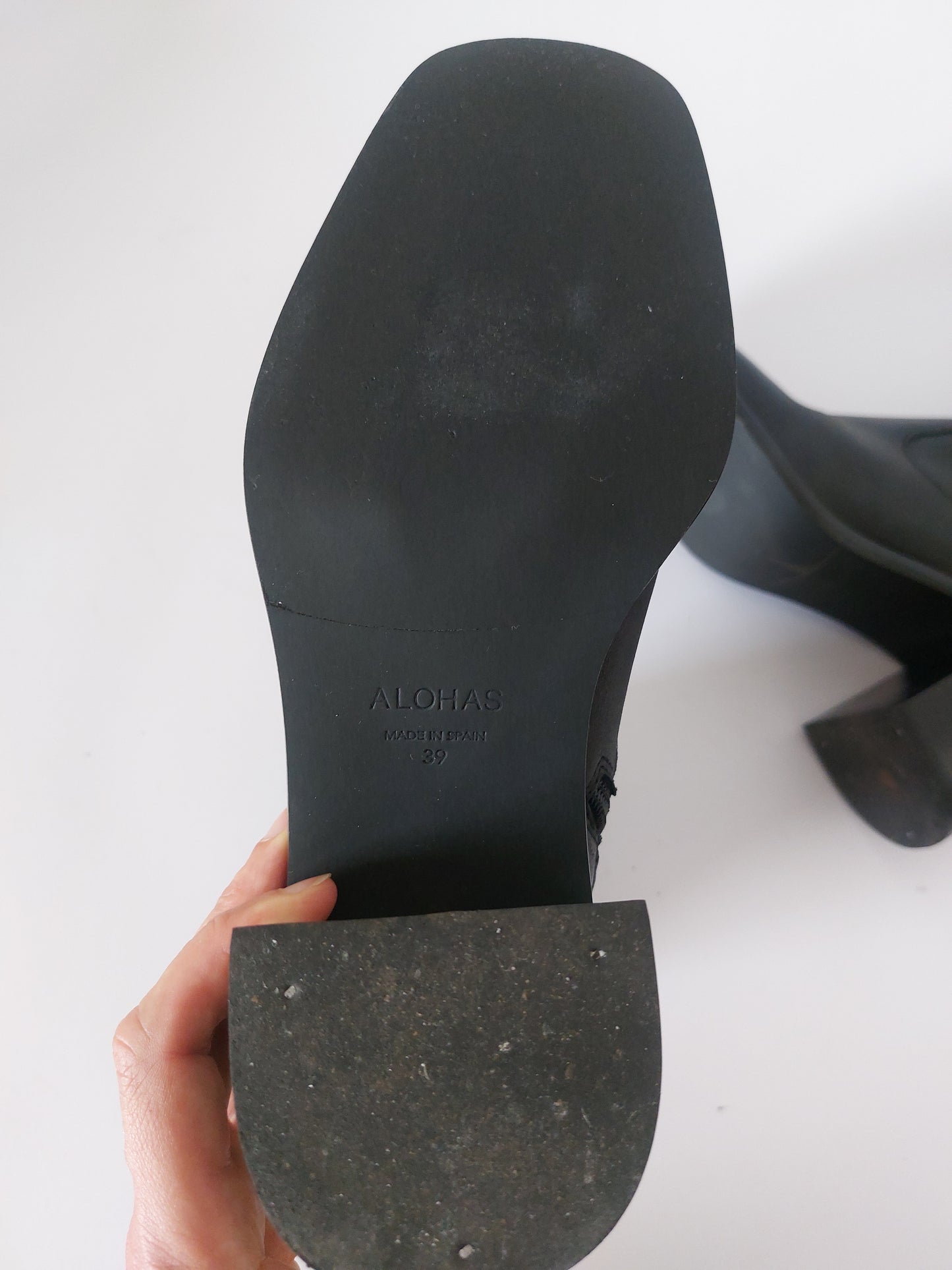 Alohas ankle boots leather size 39