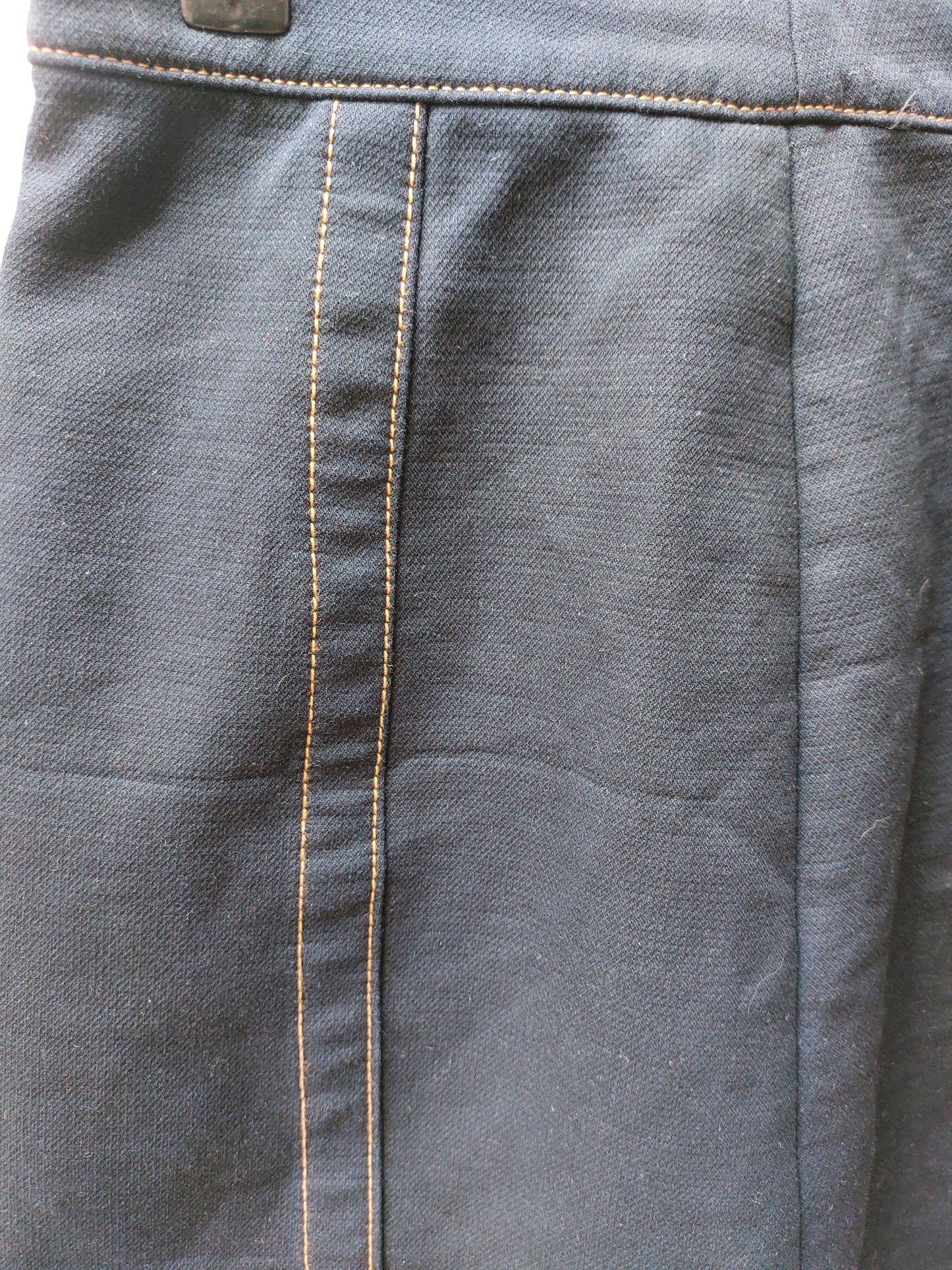 Massimo Dutti A-line miniskirt dark blue size 36