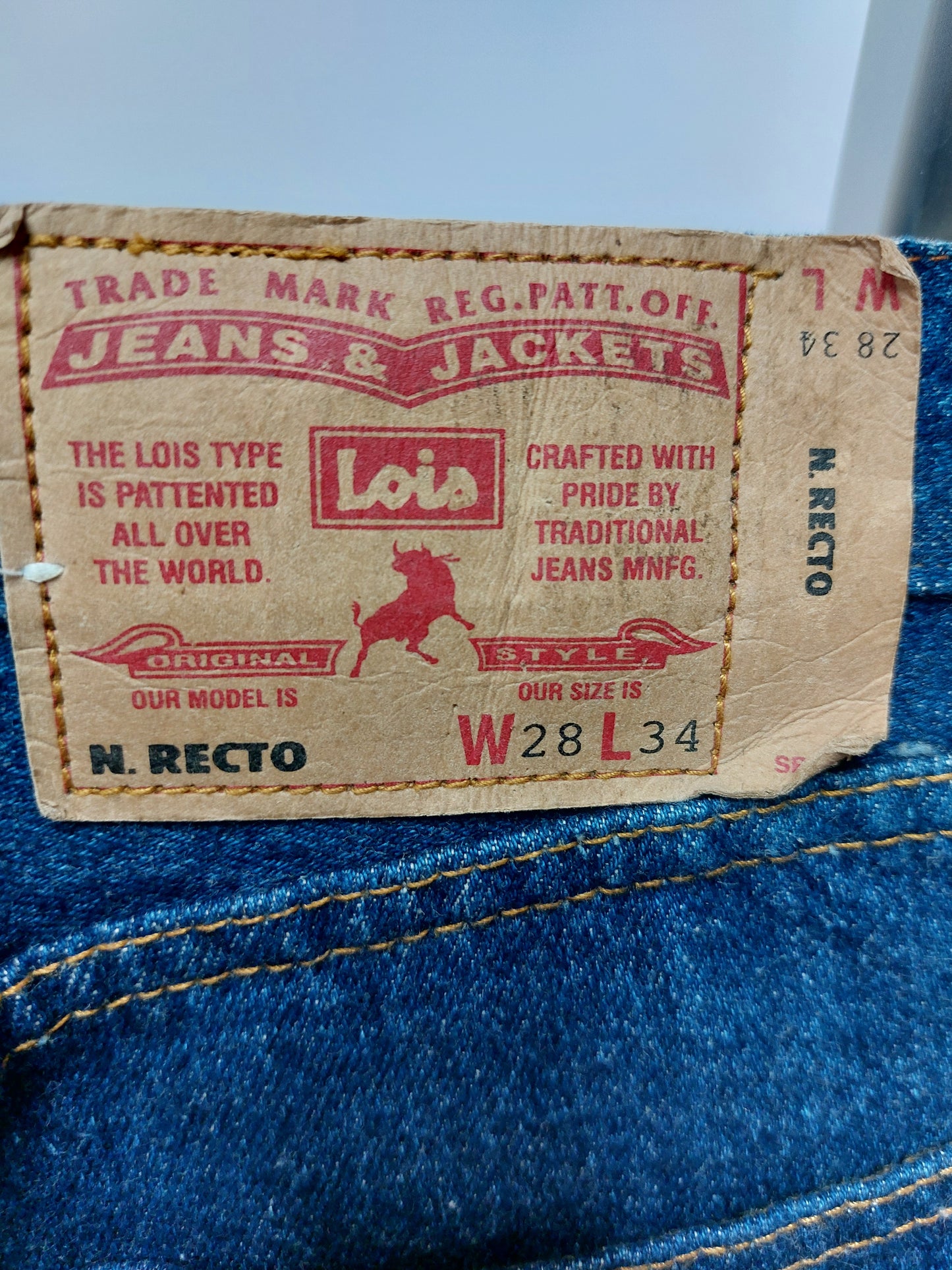 Lois Jeans dark blue denim 28x34 midwaist straight