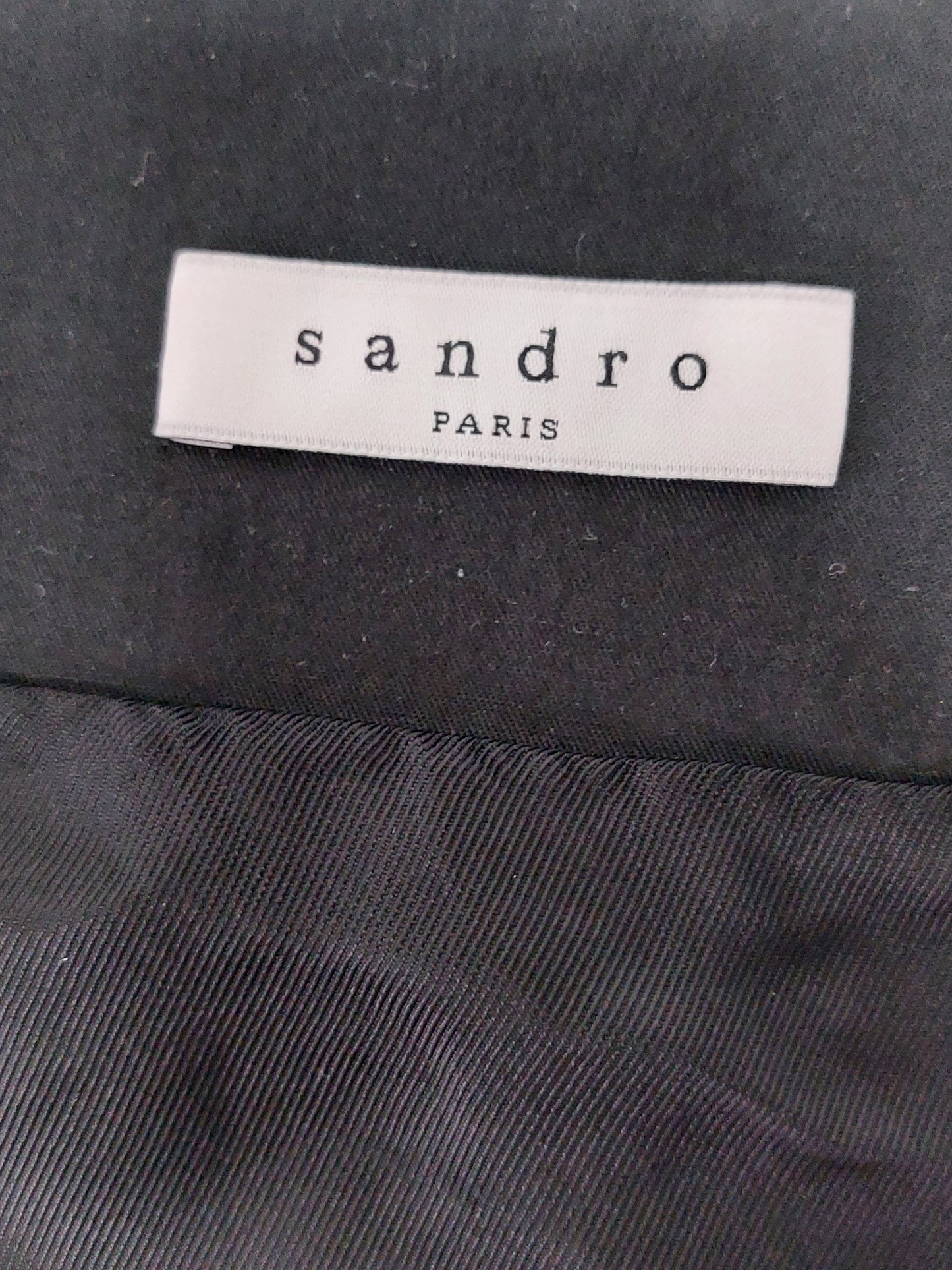 Sandro ruffle miniskirt textured size 1 (xs, 34)