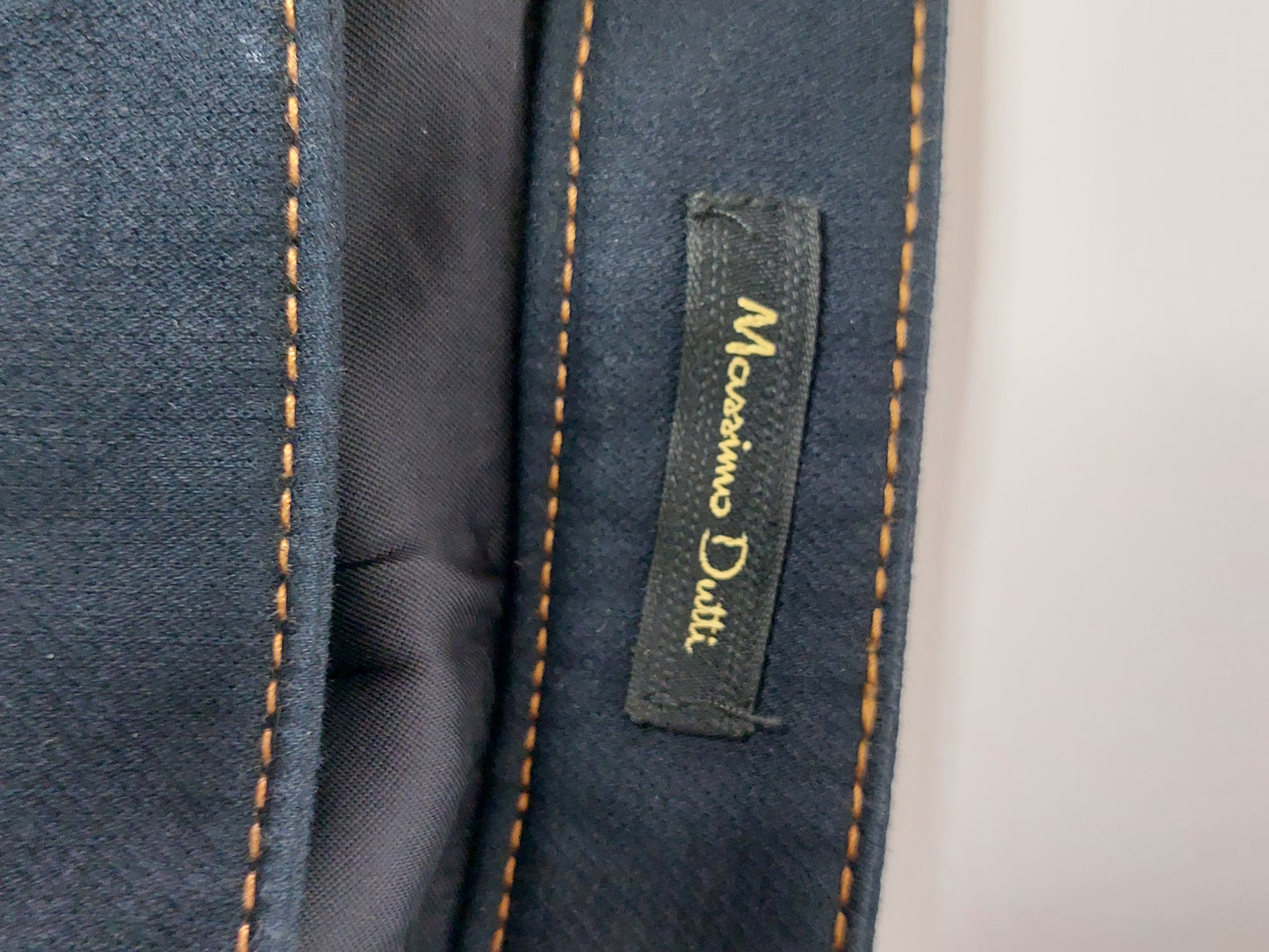 Massimo Dutti A-line miniskirt dark blue size 36